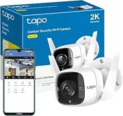 TP-Link Tapo Outdoor Security Camera/CCTV, Weatherproof, No Hub Required, Compatible with Alexa&Google Home, 3MP High Definition, Built-in Siren with Night Vision, 2-Way Audio, SD Storage(Tapo C310) (UK Version)