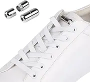 3 Pairs No Tie Elastic Laces Flat, Hantoc Elastic Shoe Laces with Metal Buckles Replacement Shoe Laces for Adults, Kids, Older Generation, Disabled, Runners 105cm 5mm Wide