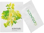 Scent2Go Toilette Fragrance Packets, Travel Size, Discreet Bathroom Odor Eliminator, Leak-Proof, Natural Essential Oils, Lemon + Mint (20 Pack)