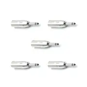 5 Pack XLR Male to 1/4" Male Mono Adapter