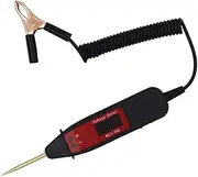 LCD Digital Circuit Tester Automotive Electrical System Tester with Probe and Indicator Light for Voltage Testing Cars Trucks Motorcycles