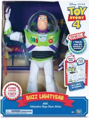 TOY STORY 4 BUZZ LIGHTYEAR with Interactive Drop-Down Action