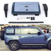 Tasman Blue Exterior Side Mounted Gear Box Carrier Fits For Defender 2020-2024