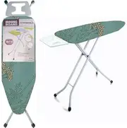 38cm x 110cm Ironing Board - Wide Adjustable Stand Modern Foldable Portable Iron | Anti-slip Foot Caps | Foldable, Metal Legs, Space Saving