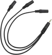 BRIGHTFUFU 1Pc Headset Splitter Cable to Audio Extension for Mobile Devices Compact Lightweight Design Plated Connectors for Reliable Sound for Sharing Music