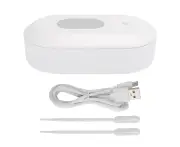 B-09 White 15W Elegant Appearance Multifunction Ultraviolet Wireless Charger Mobile Phone Mouth Muffle Uv Boxwhite