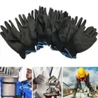 1/6 Pairs Non-slip PU Nylon Polyurethane Labor Protection Coated Work Gloves