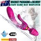 3 Point Rabbit Vibrator Dildo GSpot Adult Sex Toy USB Rechargeable Silicone Jack
