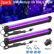 2Pcs 24LED UV Black Light Bar Fixtures Ultraviolet Strip Lamp DJ Party Club