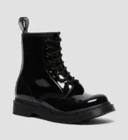 Dr. Martens 1460 Mono Black Patent Leather Combat Boots | Women’s Size 5