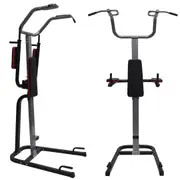 Commercial Grade Power Tower - Power Station - Adjustable Arm Pad Chin Up Rack