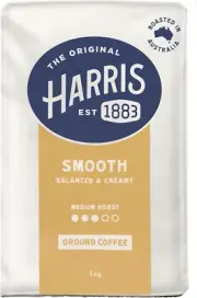 Harris Smooth Ground Coffee, 1kg