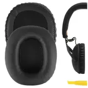 Geekria Protein Leather Ear Pads for Marshall Monitor Headphones (Black)