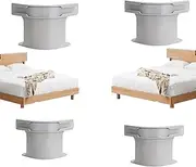 4pcs Bed Sheet Holder, Corner Sheet Strap Heavy Duty Lock Bedsheet Keeper, Removable Bed Sheet Holder, Non-Slip Bedsheet Grippers Keep in Place Bedding Accessories for All Mattress (Gray-m)