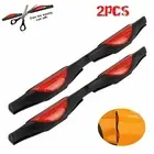 Red Car Door Edge Protectors Reflectors Protect from Scratches & Easy to Use
