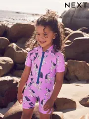 Purple Unicorn Sunsafe Swimsuit (3mths-10yrs) (E77685) | $28 - $33