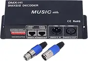 EVTSCAN 3 Channel DMX Decorder - Adjustable RGB Dimming LED Decorder Controller for Bars Hotels Sober Bar(8A)