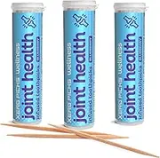Xero Picks Wellness - Infused Flavored Toothpicks for Long Lasting Fresh Breath & Dry Mouth Prevention - 60 Picks - 3 Pack - Blueberry - Joint Health