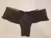 Victoria Secret Very Sexy Cheeky Lace String Detail Black New With Tags Size Med
