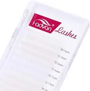 Volume Lash Extensions White Eyelash Extensions 0.07mm Easy Fan Lashes D Curl 15-20mm Mixed tray Colored Eyelash Extensions FADVAN Lashes Easy Fan Colored Lashes (white-D, 15-20mm))