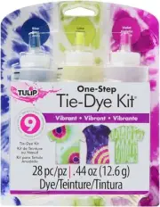 Tulip 31670 ONE Step TIE-DYE KIT 3 Colour Vibrant Tie Dye Kit, Vibrant, Medium