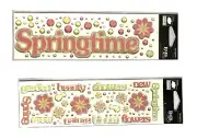 Cloud9 Design Scrapbooking Stickers Springtime 2 Pack Lot Embellishments
