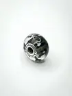 Genuine Pandora Sterling Silver Black Blossom XL Murano Glass Charm 790752