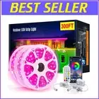 Versatile Multicolor LED Strip Lights - 300ft Total Length, Remote & App Control