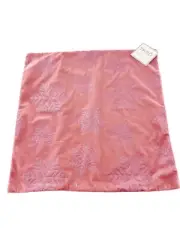 Thro by Marlo Lorenz Pillow Case 20x20 Pink Glitter Snowflake Velvet Holiday a