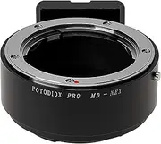 Fotodiox Pro Lens Mount Adapter - Minolta Rokkor (SR/MD/MC) SLR Lens to Sony Alpha E-Mount Mirrorless Camera Body