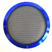 8" Speaker Cover Blue ABS Frame BlK Metal Mesh Grill For Car Audio DJ PA Speaker
