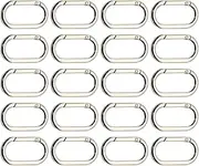 Clip Carabiner | Zinc Alloy Spring Snap Hooks | Compact Outdoor Hiking Equipment for Camping Fishing and Traveling