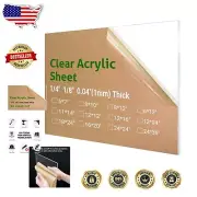 Durable 24" x 36" Plexiglass Sheet - Lightweight and UV Resistant for Crafts