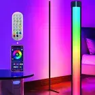 Corner Floor Lamp Smart RGB LED Corner Lamp with App and Remote Control, 16 M...