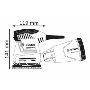 博世 GSS 1400A 砂紙機(集塵款) 含稅附發票 贈原廠砂紙三張  原廠打孔器  GSS1400A - 原廠保固
