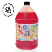 Hypothermias PEACH Flavor Syrup Snow Cone machine Shaved Ice Syrup GALLON