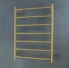 Radiant Heated Towel Ladder 600 x 800mm Clothes Rail Brushed Gold GLD-RTR01