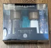 Cole & Mason Macclesfield Round Top Soft Square Wood Mill & Shaker Set