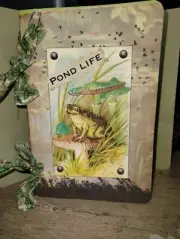 Pond Life Junk Journal Scrapbook USA Seller
