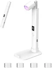 Small UV Light for Nails, UV Light for Nails, 2-in-1 Handheld LED Nail Lamp, Nail Lamp, Nails Light with Foldable Stand, Rotatable Nail Dryer, Rechargeable UV Gel Nail Polish Lamp