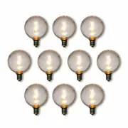 Fantado 10-Pack Warm White .5-Watt LED G40 Globe Light Bulb, Shatterproof, E1...