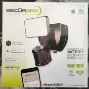 Heath SECUR360 Integrated LED Motion Sensor Wired Black Outdoor Security Light