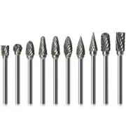 Tungsten Steel Solid Carbide Burr Rotary Drill Die Grinder Carving Bit 1/8 Shank