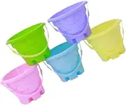 Plastic Castle Barrel Bucket Toy for Boys and Girls Fun Beach Toys Sand Play Set Random