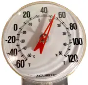 Acurite 00346A2 Analog Thermometer,5" Dial Size NEW