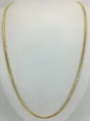 20" 14K Yellow 1.5mm Gold Franco Chain Necklace Lobster Clasp Closur (AP1138615)