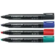 3 x Staedtler Lumocolor Permanent Marker 350 Chisel Tip