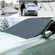 Windshield Sunshade Front Windscreen Cover Automobile Magnetic Sunshade Cover Car Windshield Snow Sun Shade Waterproof Protector Cover Car Front Windshield Sun Shade