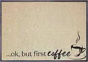 50 x 35.5 cm Coffee Bar Mat, Large Coffee Mat for Countertop Kitchen Counter, Retro Coffee Pot Table Mat for Coffee Station Maker, Espresso Machine Tea Pad Placemat Bar Accessories, A