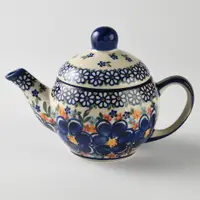 在飛比找PChome24h購物優惠-波蘭陶 春遊系列 陶瓷茶壺含濾網 500ml 波蘭手工製